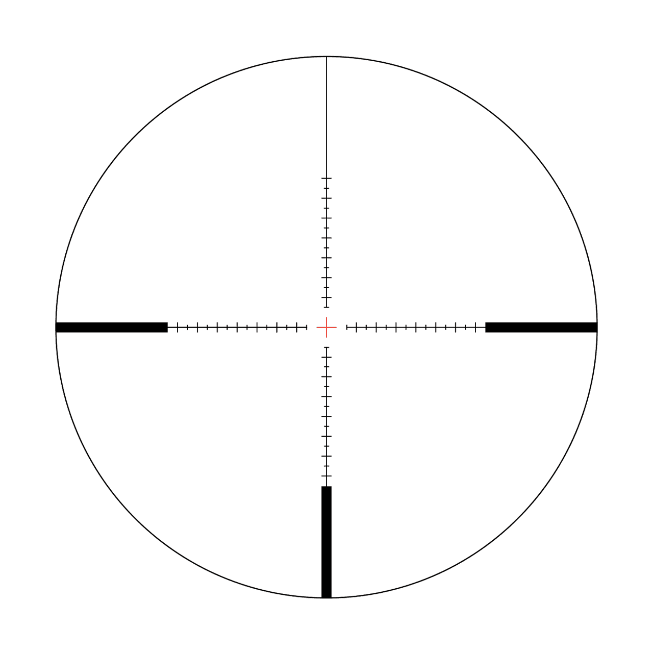 Clean Cross MOA reticle view