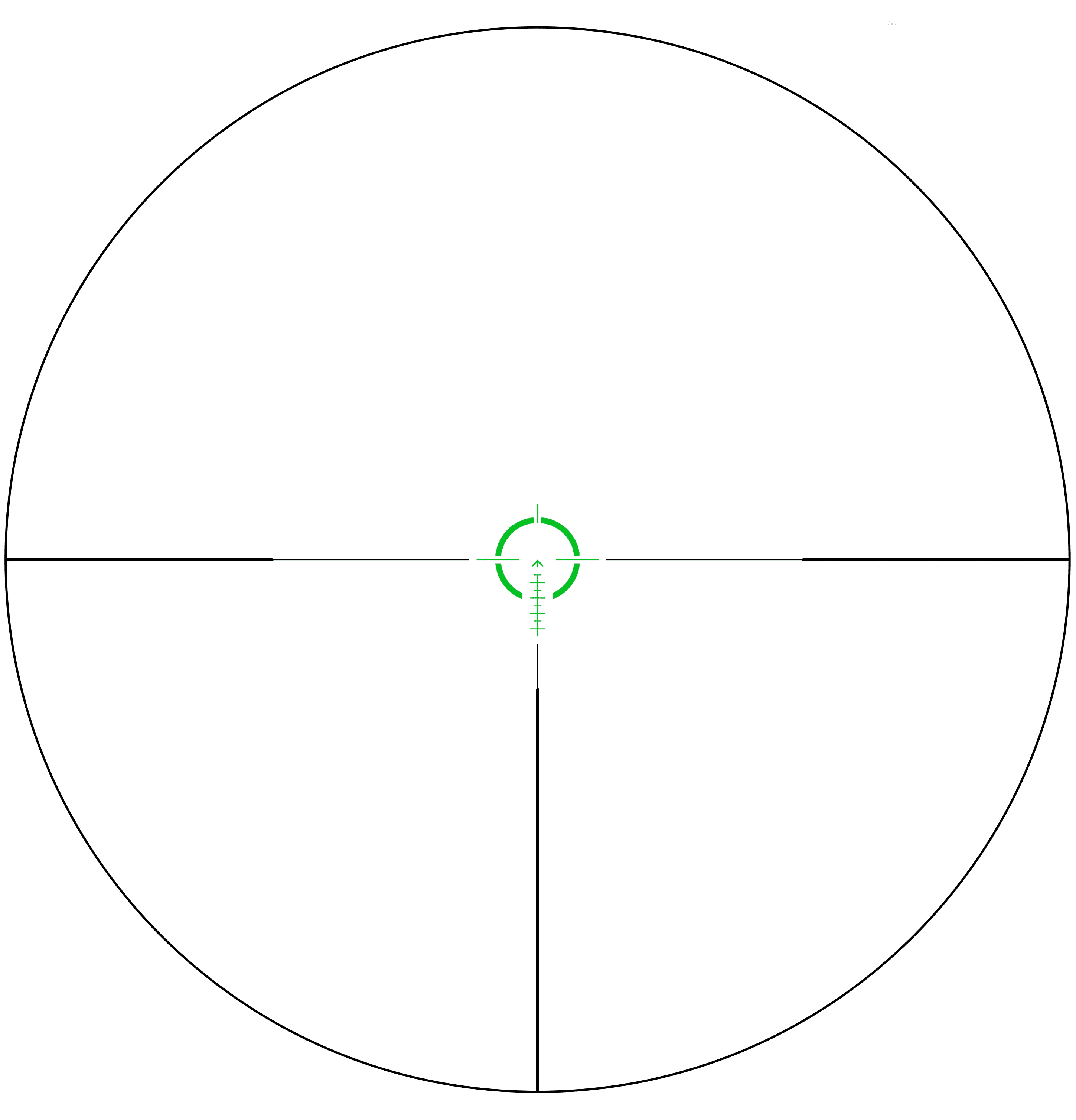 MOA reticle view
